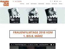 Tablet Screenshot of frauenfilmtage.at